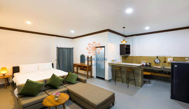 Studio Apartment for Rent with Pool in Krong Siem Reap-Sala Kamreuk